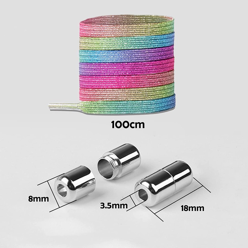 CHYEEH Elastic Shoelaces, Universal No Tying Flat Rubber Laces with