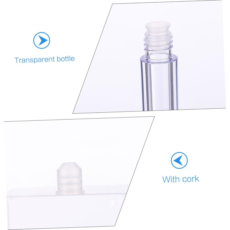 TOVINANNA 3sets Mini Lip Gloss Tube Plastic Lip Gloss Bottle