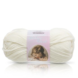 Mary Maxim Baby’s Best Yarn “Ecru” | 2 Fine DK/Sport Weight Baby Yarn for Knit & Crochet Projects | 70% Acrylic and 30% Nylon | 4 Ply - 171 Yards