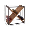 Deco 79 Contemporary Wood Square Wine Rack, 15" x 11"