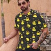 Xdceu Men’s Yellow Duck Golf Polo Shirts Funny Rubber Duck