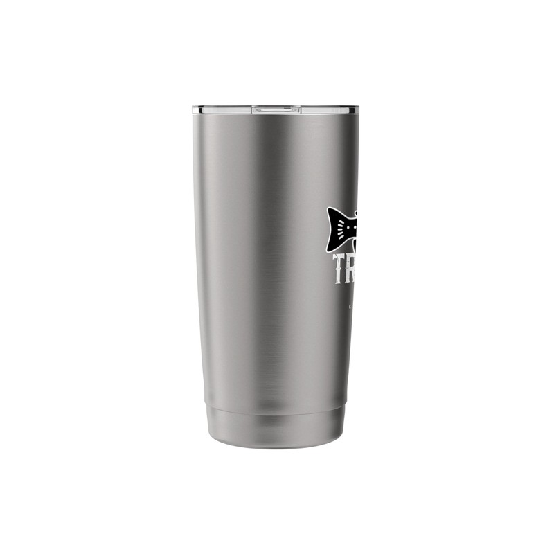 Fly Fishing Rainbow Trout Wearing a Hat, Feather Cap Stainless