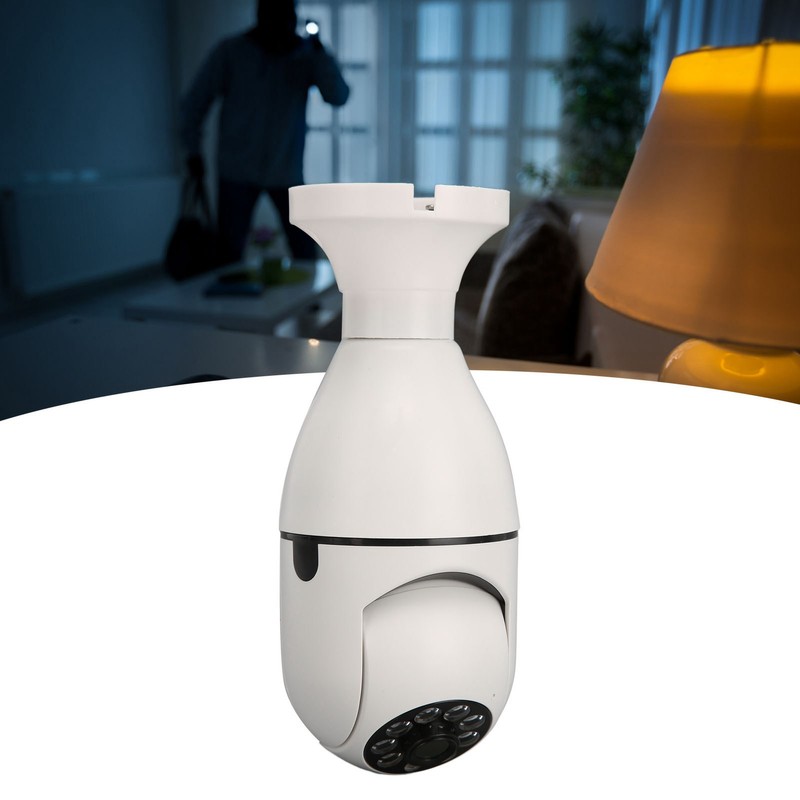 Bulb Security Camera 1080P Wireless 360 Degree Panoramic Intelligent HD