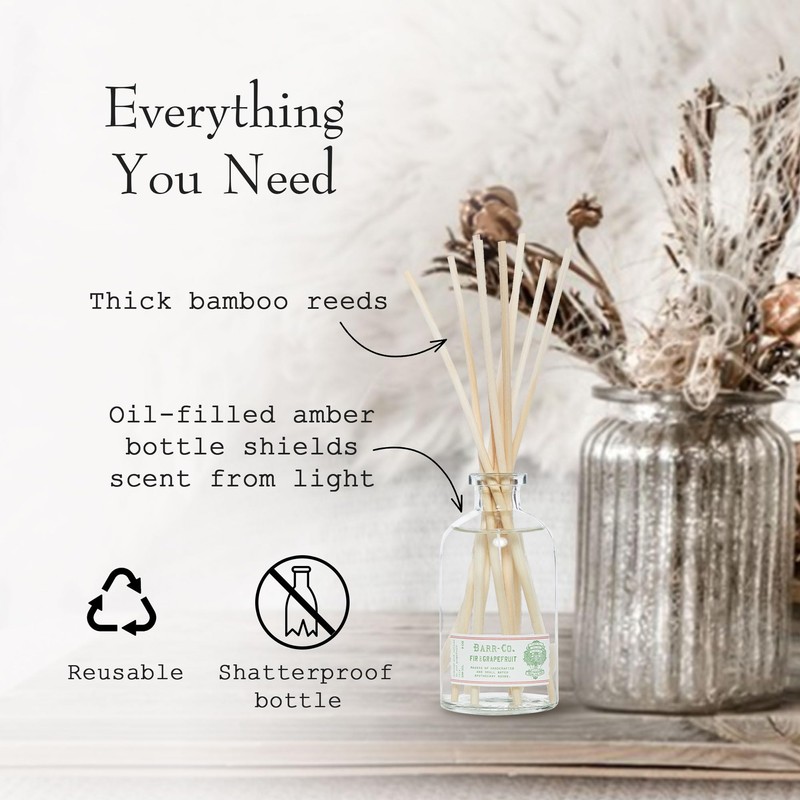 Barr-Co. Fir & Grapefruit Scent Diffuser Kit, Bright Grapefruit &