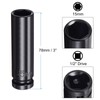 uxcell 1/2" Drive 15mm 6-Point Deep Sockets 3" Length with