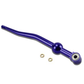 Auto Dynasty Compatible with Civic/Del Sol/CRX/Integra Double Bend Short Throw Shifter (Blue)+3.75 inches Extension Kit (Silver)