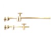 Chiloskit Miniature Solid Brass 240mm Parallel Clamps for Woodworking and