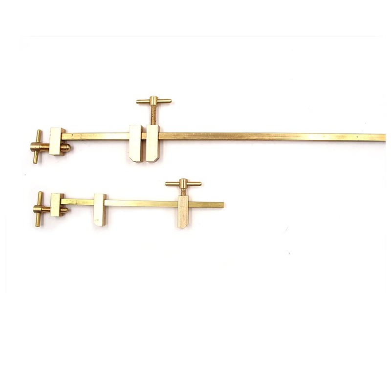 Chiloskit Miniature Solid Brass 240mm Parallel Clamps for Woodworking and