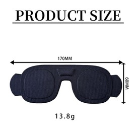 Bamyli Black Foam Eye Mask for DJI Goggles N3, Light Protection Dust Cover Cap, Protective Cover Accessory for DJI Goggles N3, Lens Protection Accessories