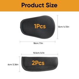 3Pcs Baby Seat Belt Pad Set – Universal Soft Shoulder Strap Covers & Crotch Pad for Car Seat, Stroller, Pushchair – Skin-Friendly Harness Cushions for Newborns, Infants & Kids