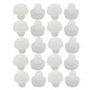 sourcingmap 20pcs 6mm White Rubber Round Plug Chair Table Furniture