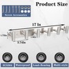 Vanloory Coat Hook Rack, Wall Mounted Coat Rack with 6