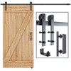 SMARTSTANDARD 8 FT Heavy Duty Sturdy Sliding Barn Door Hardware