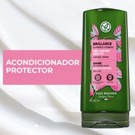 Yves Rocher - Acondicionador Protector con Vinagre de Frambuesa - Cabellos Teñidos o Sin Brillo - Cabello nutrido y más brillante- Sin Siliconas - 200ml