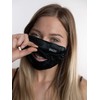 PJ Harlow unisex adult Face Mask Bandana, Black, Large US