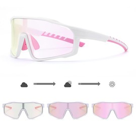 FEISEDY B1243 Sports Sunglasses, Polarized Dimming, Discoloring, Biking, Fishing, Baseball, Running, Cycling, Golf Goggles