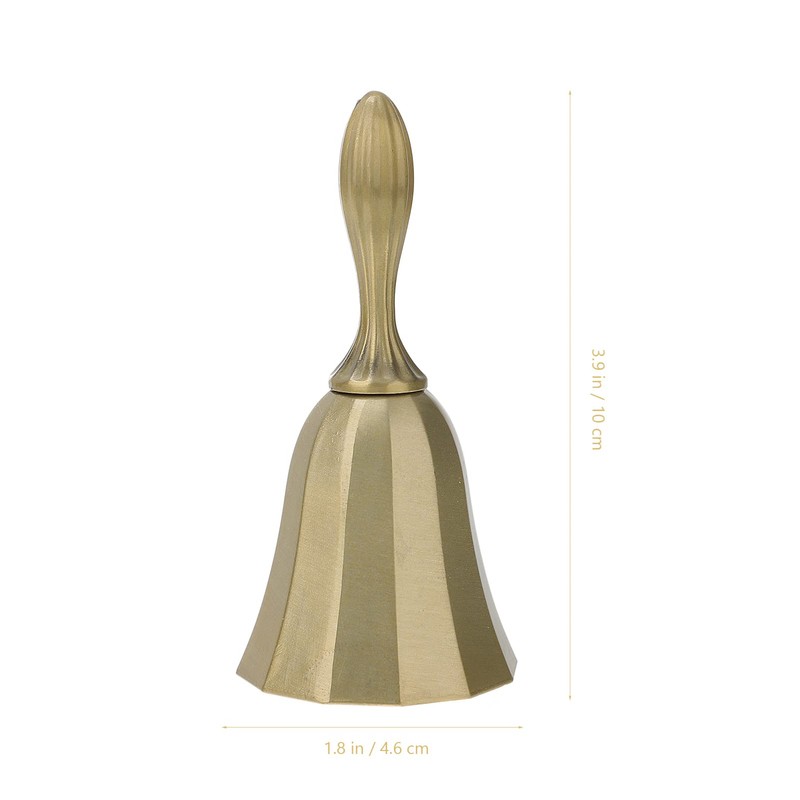 TEHAUX Restaurant Reception Bell Vintage Metal Hand Bell for Service