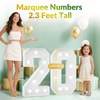 JoyMuse 2.3FT 20 Marquee Numbers, 20 Light up Numbers 20th