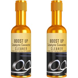 Wwkhhrst 2PCS Catalytic Converter Cleaner Kit Catalytic System Cleaner Boost Up Catalytic Convertor Cleaner Fuel System Treatment Oil for Gas and Diesel Car,120ML