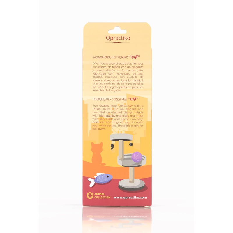 Qpractiko Polished Stainless Steel Corkscrew with Non-Stick Teflon Coating, Two