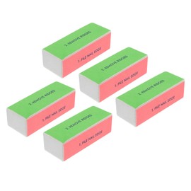Baluue Nail Art Supplies 5pcs Four Sided Nail Files Block Gentle Manicure Tool for Women