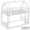 LIKIMIO Bunk Bed Twin XL Over Twin XL, Metal Bunk