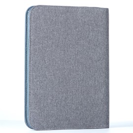 Lanxivi 48 Fountain Pen Case Gray Organizer Bag, Waterproof Canvas Pen Display Holder with YKK zipper