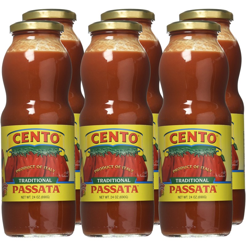 Cento Tomato Passata Puree, 24 Ounce (Pack of 6)