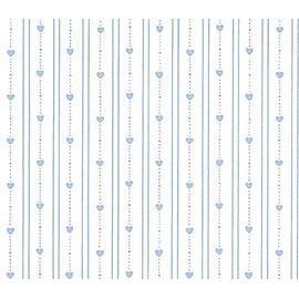Dollhouse Miniature 3 Pack Wallpaper: Bearly Hearts, Lt Blue