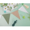 Sage Green Beige and Baby Bunting - Kids Bedroom Decorations,