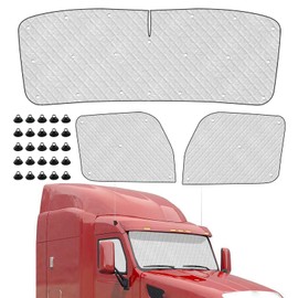 3 Pcs Windshield & Side Sun Shade for Peterbilt 579 567 14-26