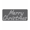 Rhinestone Genie RT4-HOL112 Merry Christmas 6" Magnetic Rhinestone Stencil, Flexible