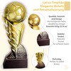 Larius Coppa da calcio dorata con palla (21,5 cm, 635