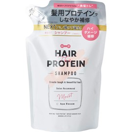 (Official) Hair The Protein Moist Shampoo Refill, 13.5 fl oz (400 ml), Protein, Amino Acids Blend, Damage Care, Moisture