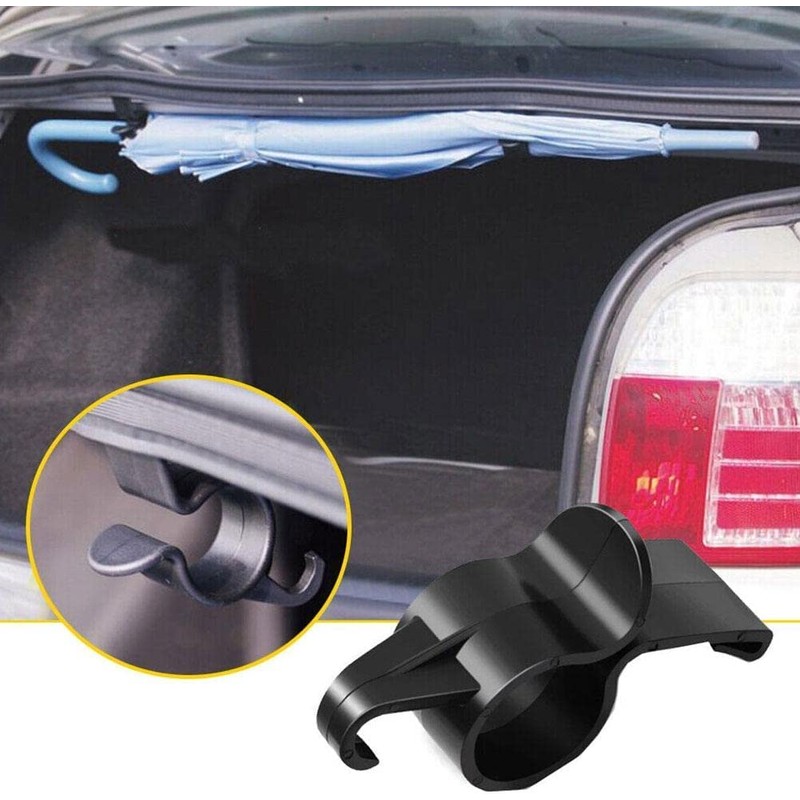JJLFresheners 2 Pcs Car Umbrella Holder,Trunk Hooks Hanger Holder Clip,Universal