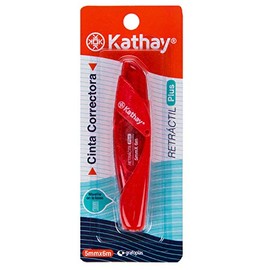 Kathay 86028399 Correction Tape 5mm x 6m Random Colours Black, Blue and Red