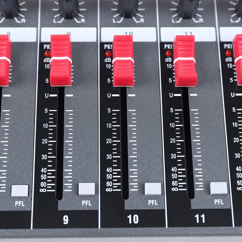12 Channel Professional Audio Mixer with Bluetooth, USB, 99 DSP