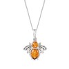 Ross-Simons Bumblebee Pendant Necklace in Sterling Silver