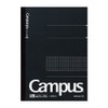 Kokuyo (コクヨ) Campus Notebook, Grid Pattern, Semi-B5, NO-4S5-D, Black