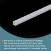 sourcing map 15pcs Plastic Model Tube ABS Square Tube 2x2x250mm