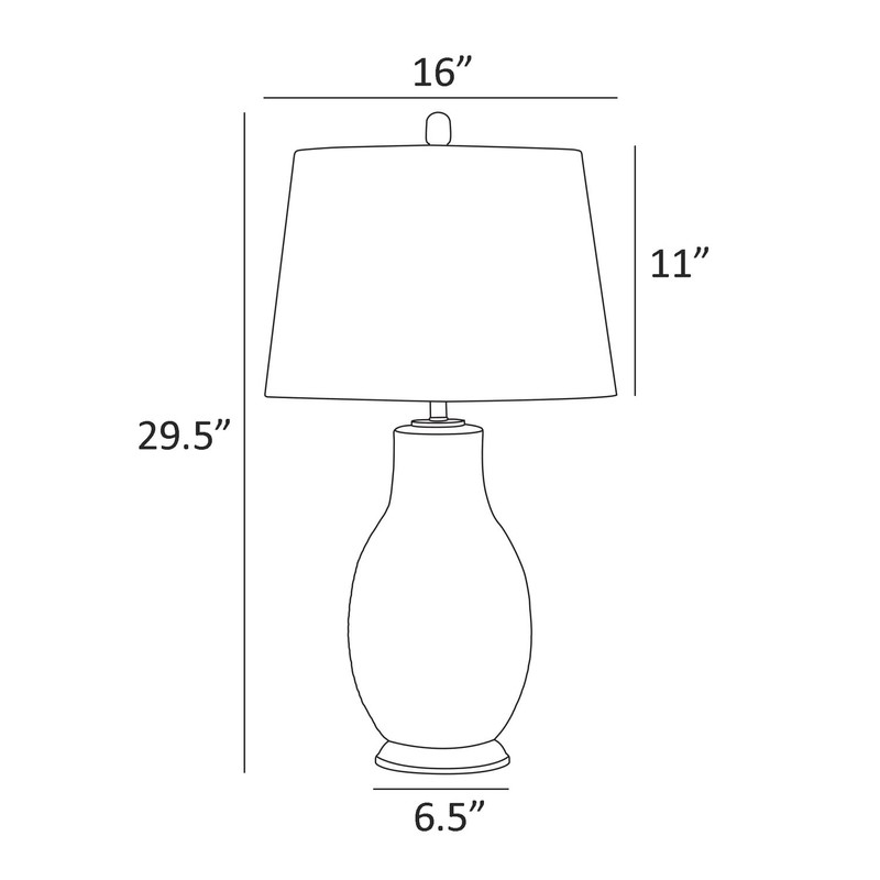Lite Source Lucera 29" High White Ceramic Table Lamp