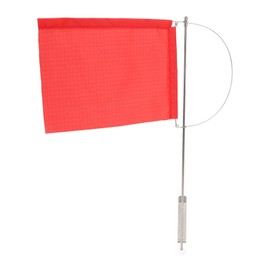 Wind Indicator Flag Stainless Steel Reusable Marine Mast Conspicuous Light Wind Flag for Sailboat (185 * 135mm(7972SM))
