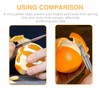 Stainless Steel Orange Peeler, Long Handle Orange Citrus Peeler Tool