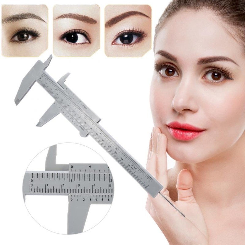 150MM Vernier Caliper, Plastic Sliding Measuring Device for Makeup Measure