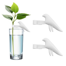 2pcs Plant Propagation Buddy, Cute Propagating Buddies Friends Bird Plant Propagation Station Plant Support Cutting Holder for Sprouts Stems Shoots Gardening Gifts for Plant Lover