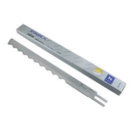 Blooy - 10 inch Wave Edge Blade for KM, Eastman, SULEE, DA YANG Straight Cutting Machine Fabric Cut Knife Made by Alloy Steel (1 Dozen)