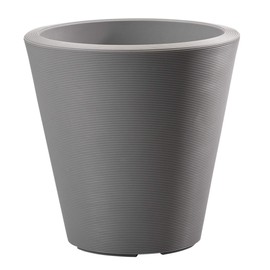 Crescent Garden Madison Planter, Double-Walled Plant Pot, 20" (Slate)