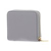 Coccinelle Metallic Soft Leather Zip Around Wallet Light Grey, light