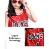 LOLANTA Girls Hip Hop Dance Clothes Kids Jersey Sequin Dress