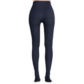 DCCDU Medical Compression Pantyhose for Women & Men, 20-30mmHg Graduated Support Tights, Opaque Closed Toe Waist High Compression Stockings & Leggings for Varicose Veins, Edema, Flight, DVT, Brown, M